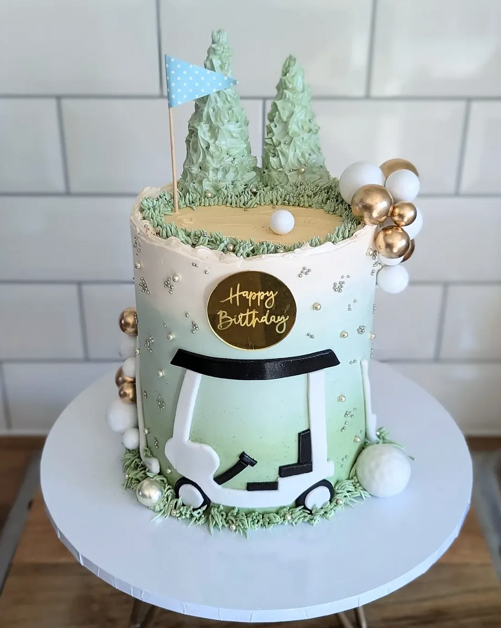 Gerastan Bakehouse personalised golf cake
