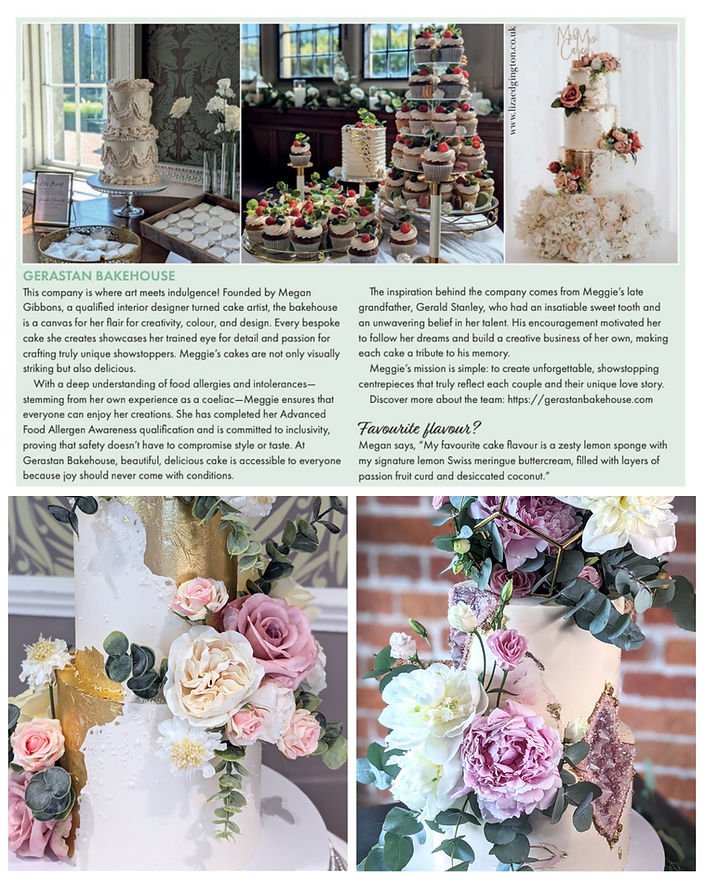 Gerastan bakehouse county wedding magazines dorset poole
