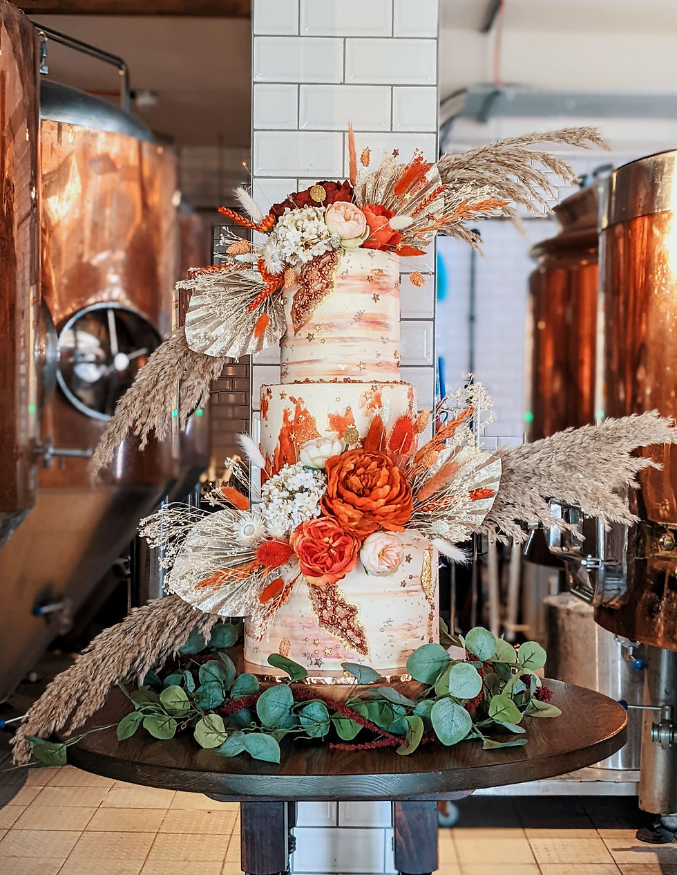 Gerastan bakehouse bespoke boho wedding cake