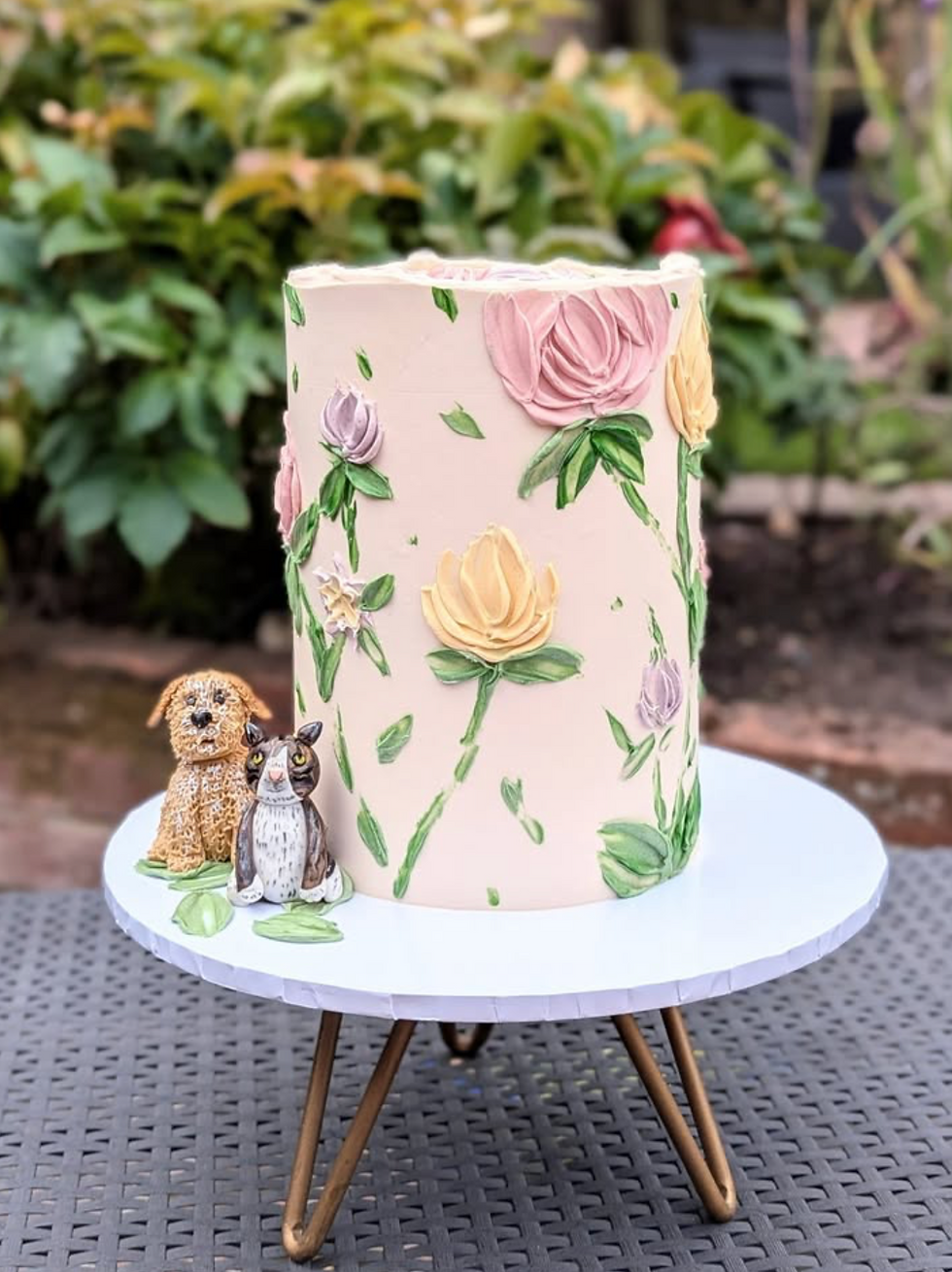 Gerastan Bakehouse custom floral wedding cake