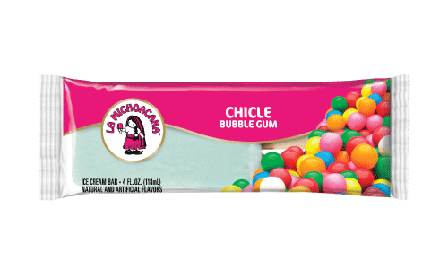 Indulge the child within with our fun and delicious bubble gum paleta. Our paleta is made with real ice cream and even has an added bonus, real gum balls!