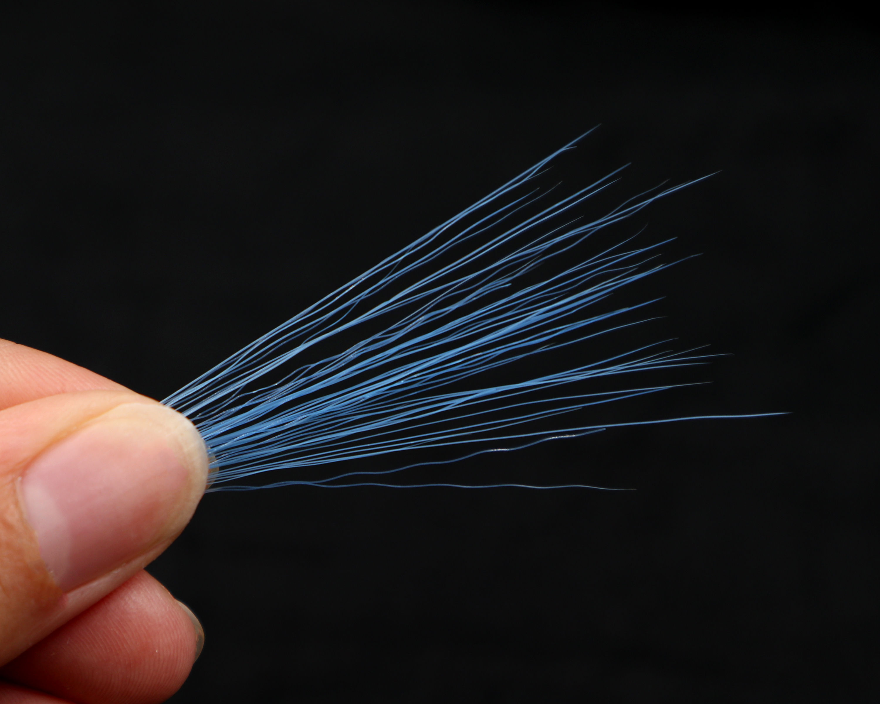PACK OF 50 (6'' long) BLUE realistic whiskers for costumes & crafts
