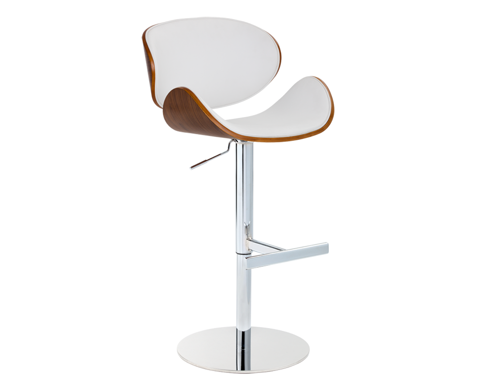 DARBY ADJUSTABLE BARSTOOL WHITE