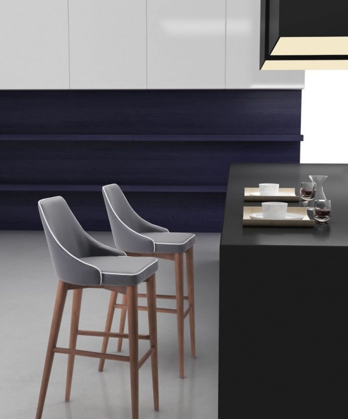 Thumbnail: PALMER BAR CHAIR DARK GRAY