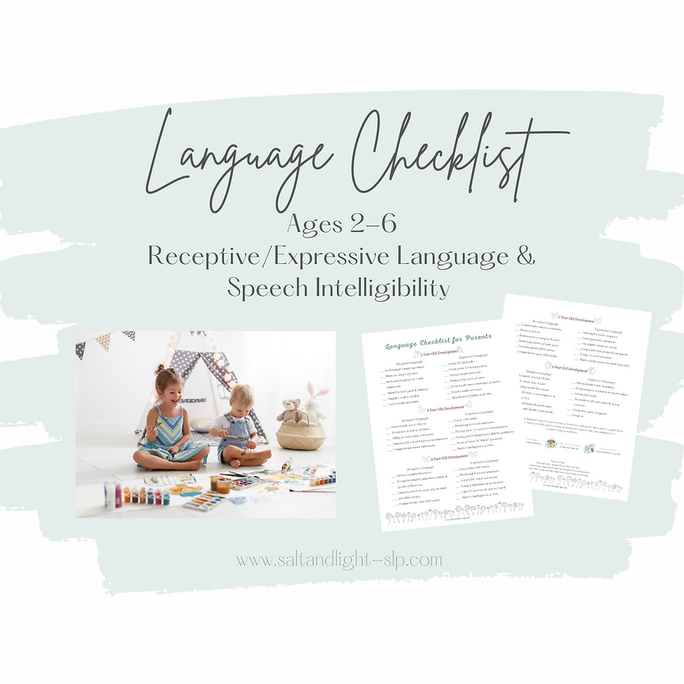 Free Language Checklist :)