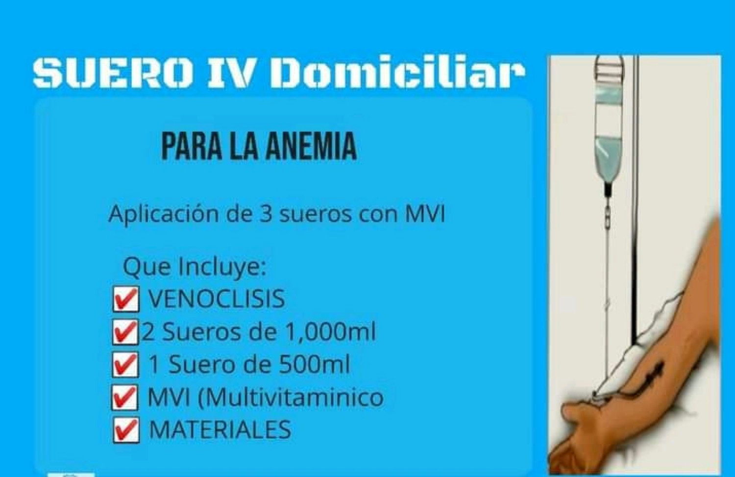 Suero para la anemia