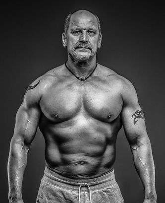 "Muscular older man representing the strength and body composition goals that testosterone optimization treatment at Hankins Hormonal Health Ohio can support