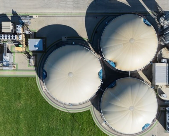Carbon AMS biomethane plant in Duleek, County Meath, Ireland, where Rhobot AI's edge-native AI software runs the production controls.