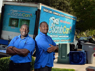 SCRUBCAN KEEPING GARBAGE BINS CLEAN WITHOUT WASTING WATER