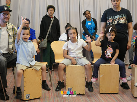 Randy Mason Cajon Concert & Workshop at The Bronx Children's Museum