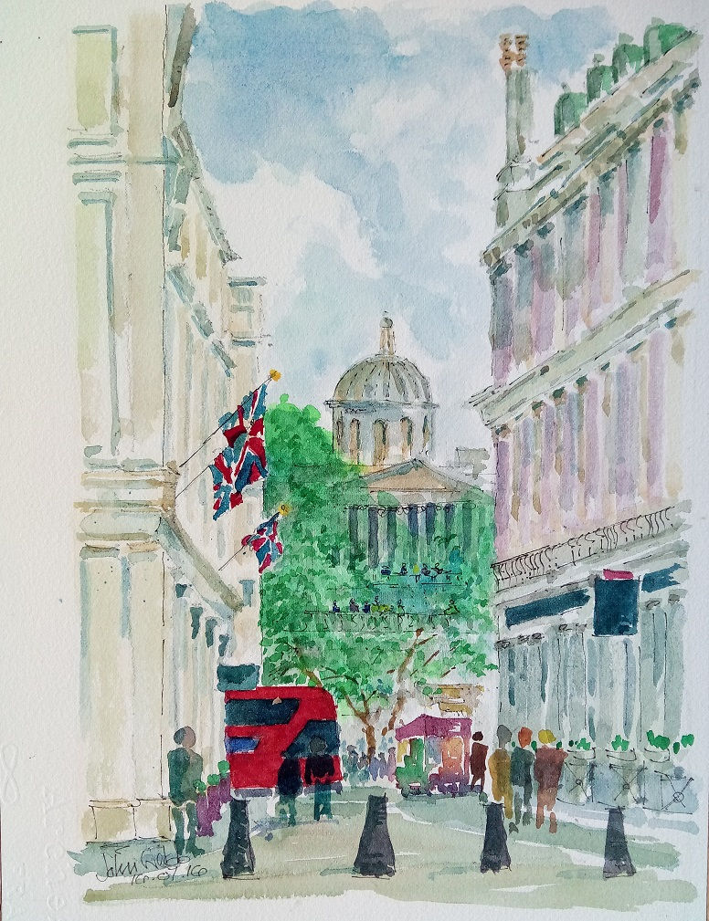Trafalgar Square from The Mall