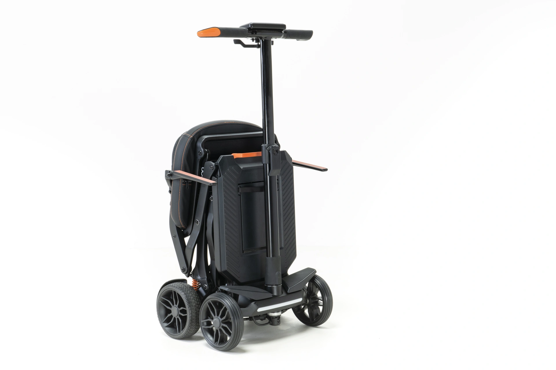 Drive AeroCarbon mobility scooter folded in suitcase mode