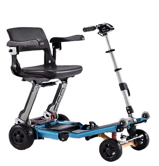 A Freerider Luggie Elite Deluxe folding scooter representing our flexible and affordable mobility finance options.