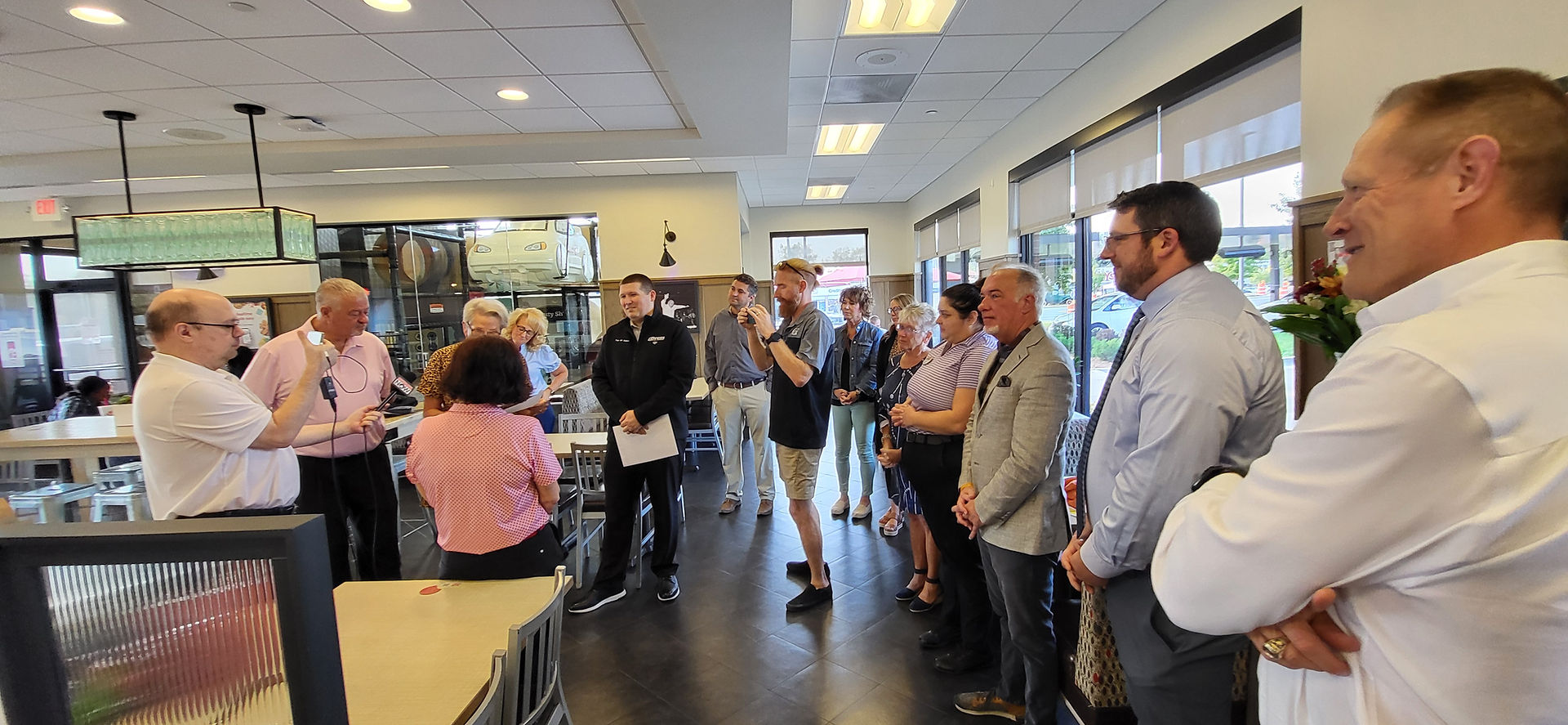 CILCSA presenting WOW Award to Candy Loyd at Chick-fil-A in Springfield, Illinois