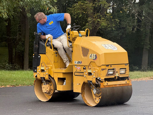 Cousin Bill paving asphalt for IL Paving