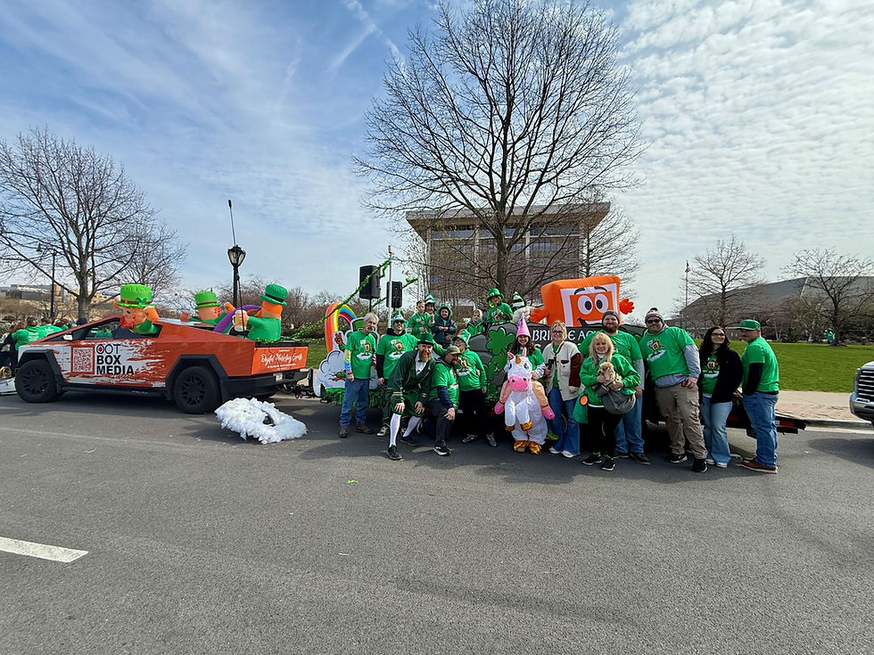 OOT Box Media participating in the Springfield, IL St. Patrick's Day Parade in 2026