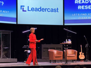 Debbie Peterson giving her presentation at CILCSA's event with Leadercast Live in Springfield, IL