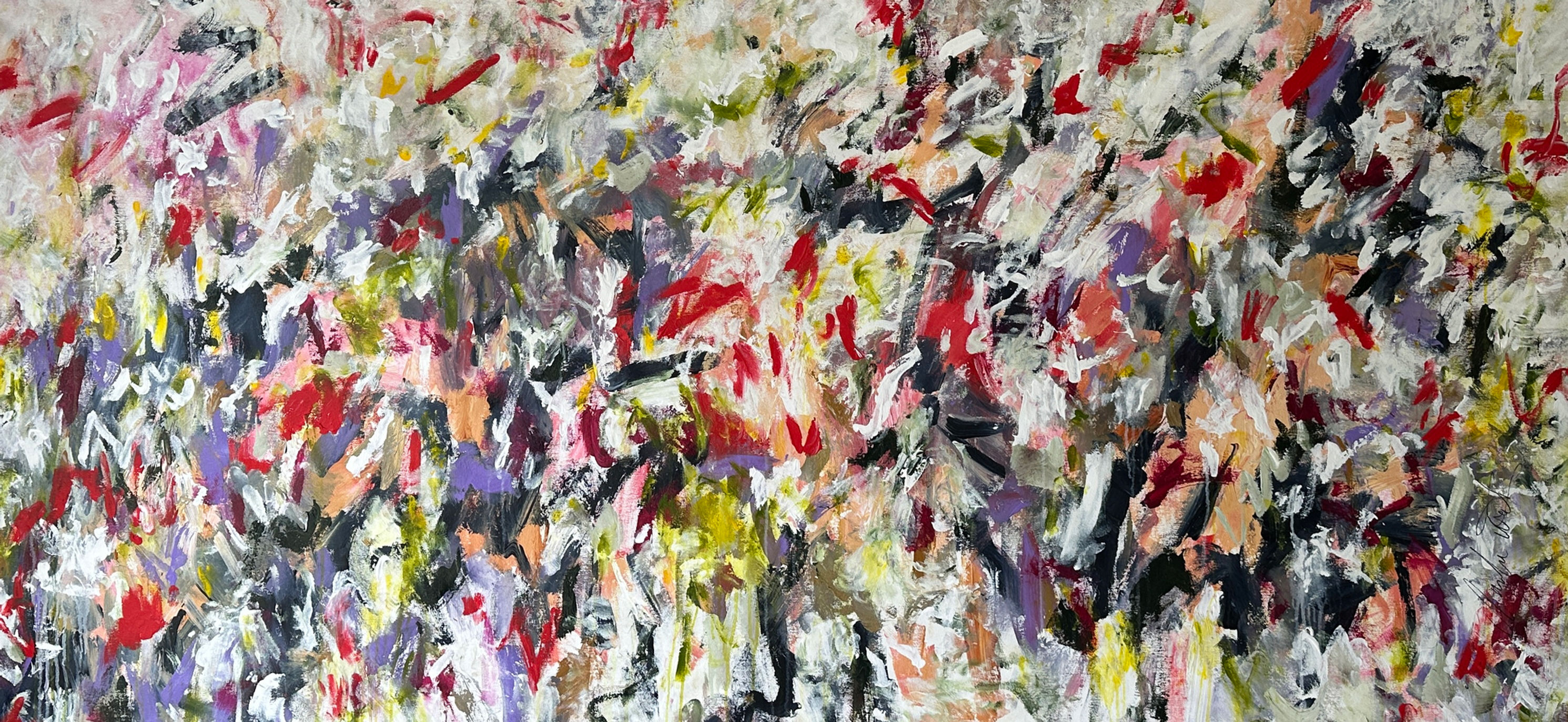 Sounds Of Nature, Acrylic, 80"x 36"