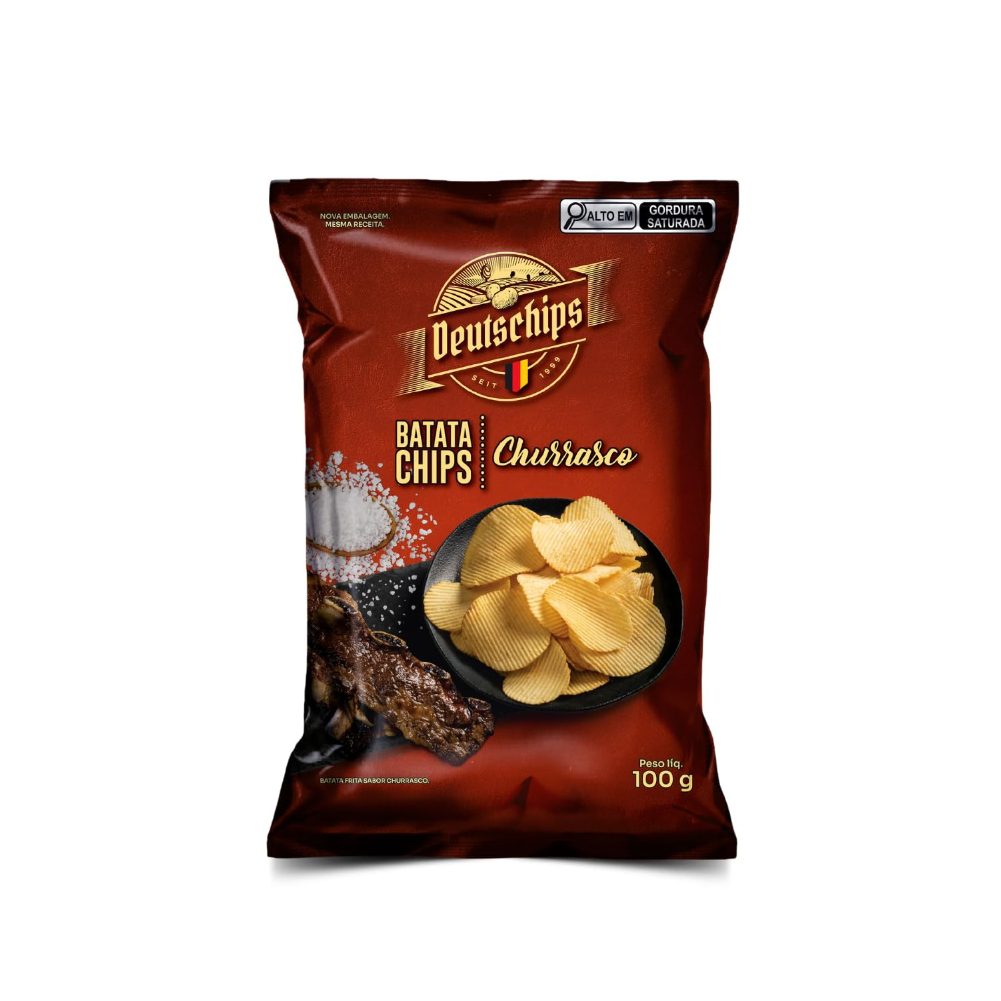 Batata Chips Deutschips 100 g Churrasco