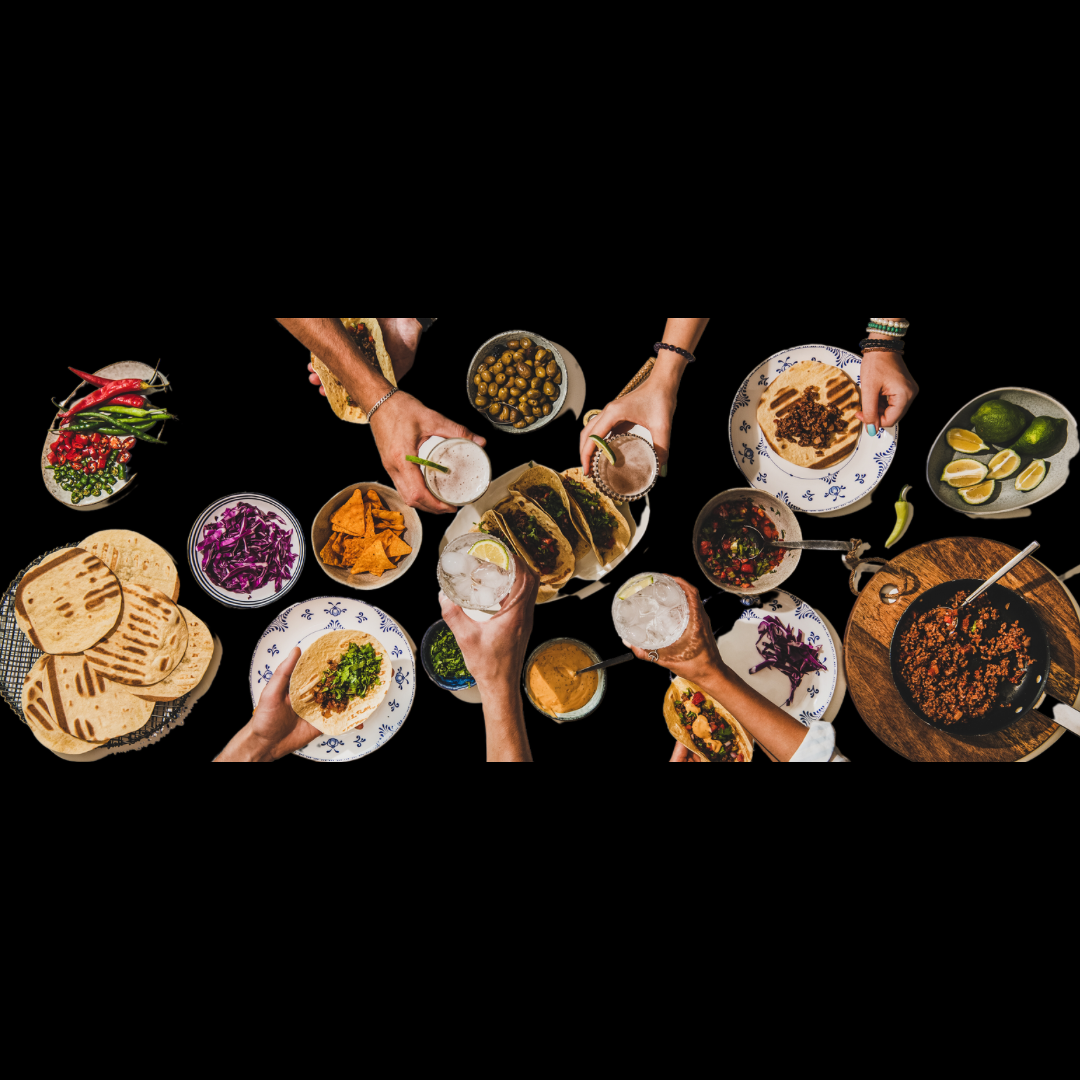 Arranged Food and Objects