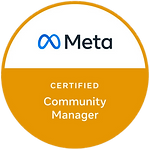 Meta Certified Community Manager certification badge