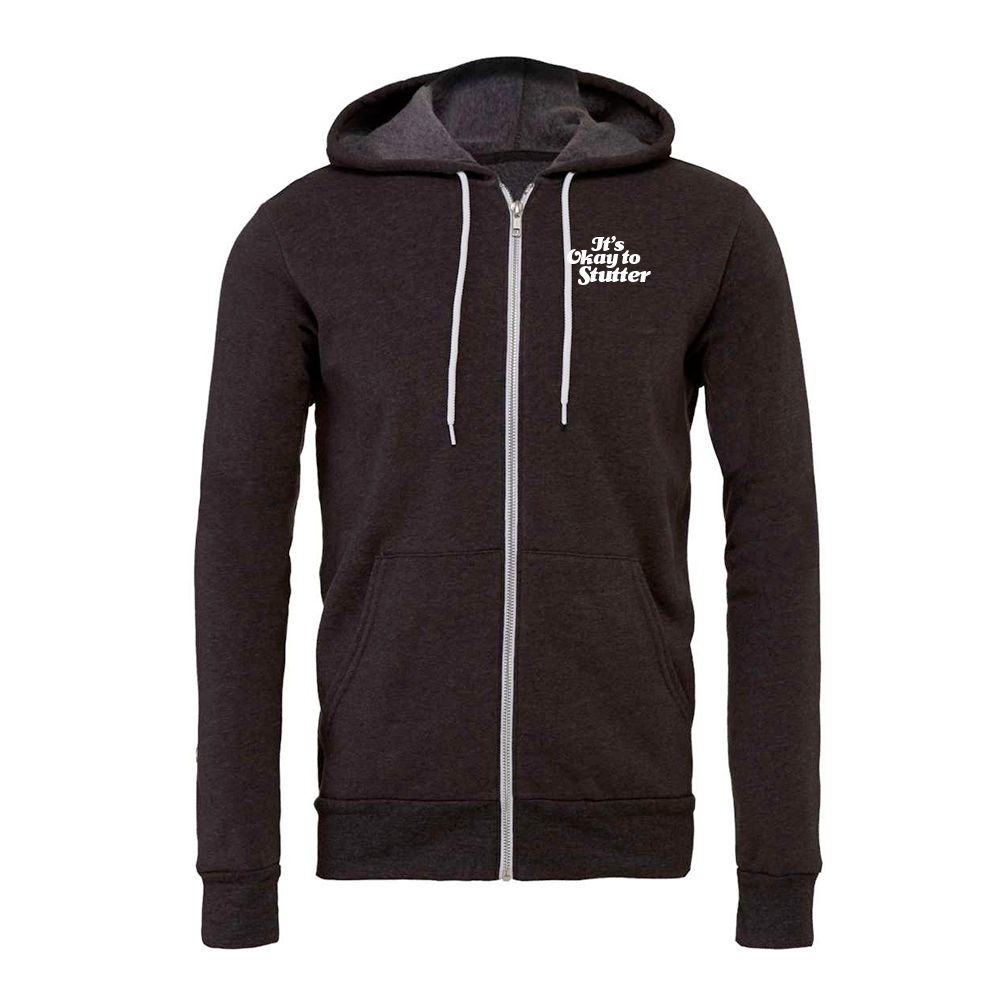 It’s Okay to Stutter Unisex Zip Hoodie