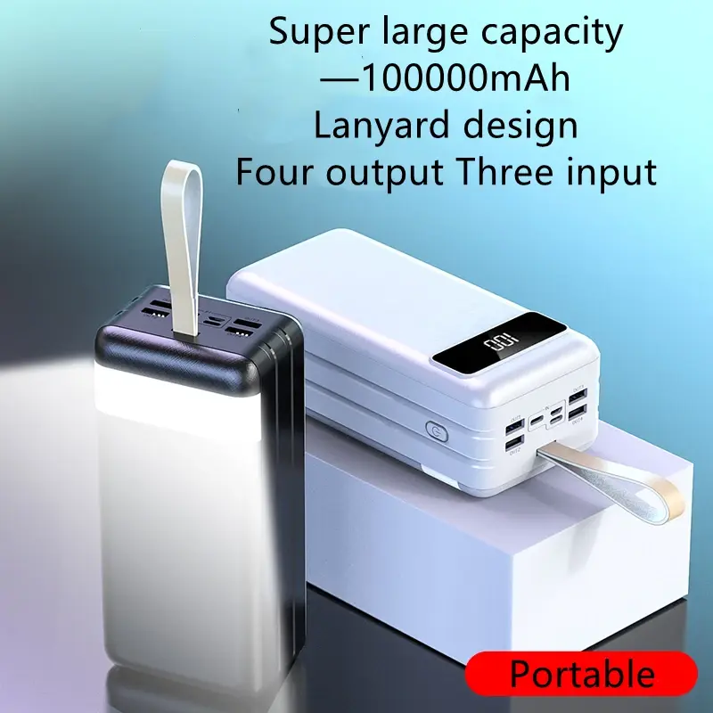 Thumbnail: Super Large Capacity 100000 Mah Power Banks 100000mAh Portable Power Bank