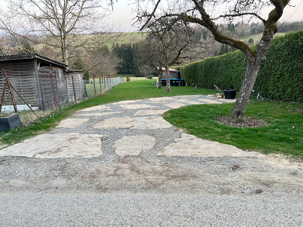 Fertige Einfahrt