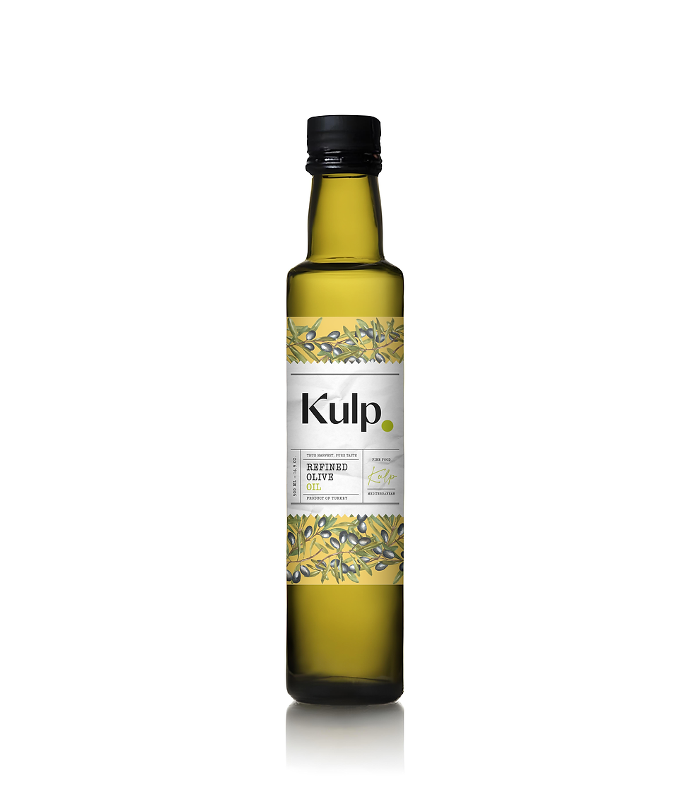 refined olive oil glass