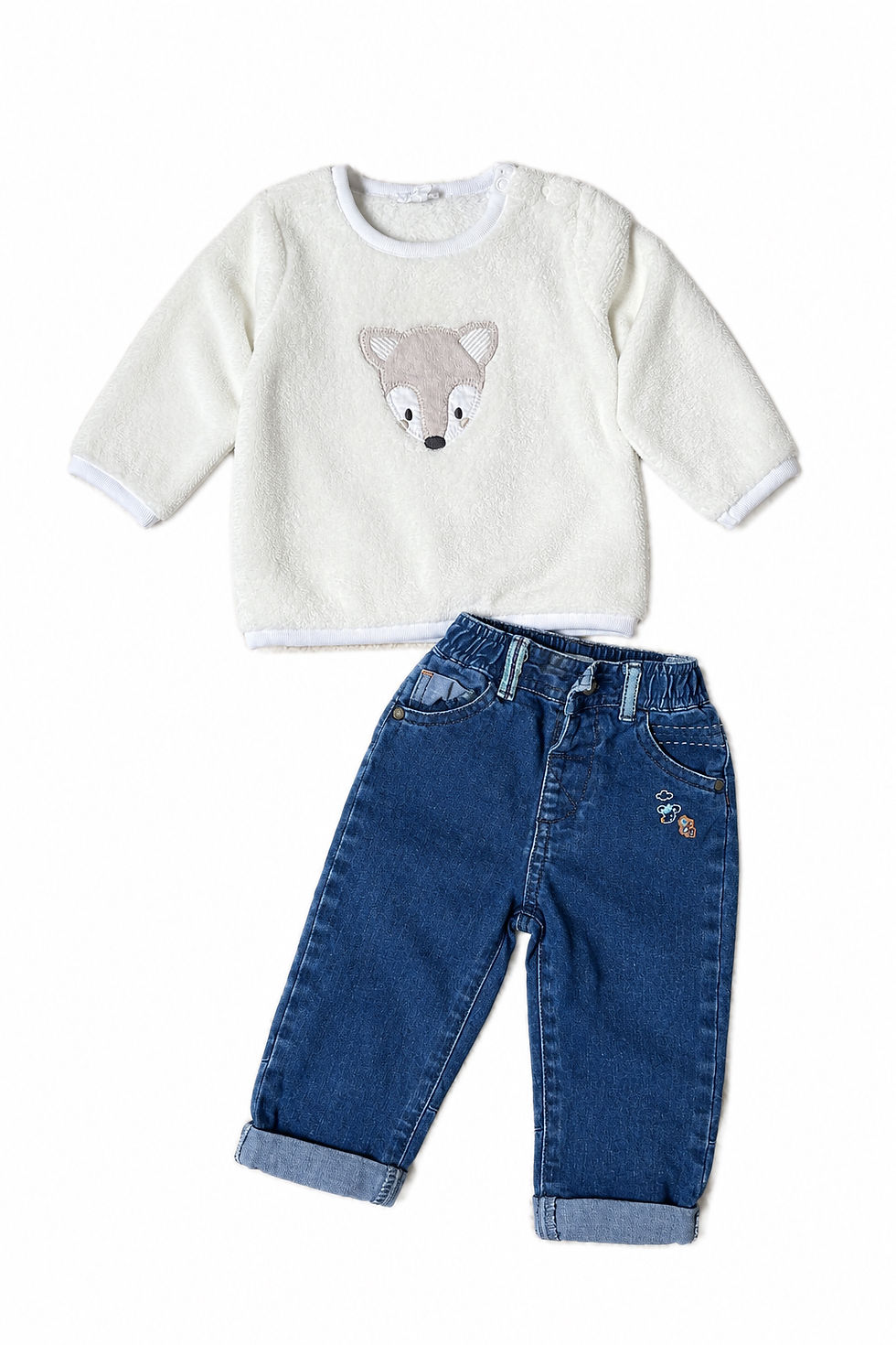 Miniature : 9 mois - Ensemble pull + jean - Sergent Major