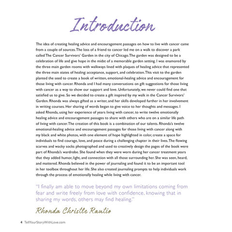 Telling your cancer story 