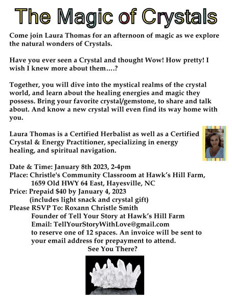 Tell Your Story Tuesday-November 8, 2022