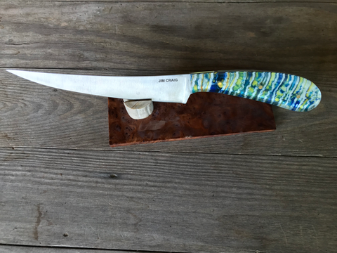 Mammoth Tooth Photo w_ Clear Resin Fillet Knife