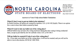 Answers to Voter FAQ about Ballot Tabulation