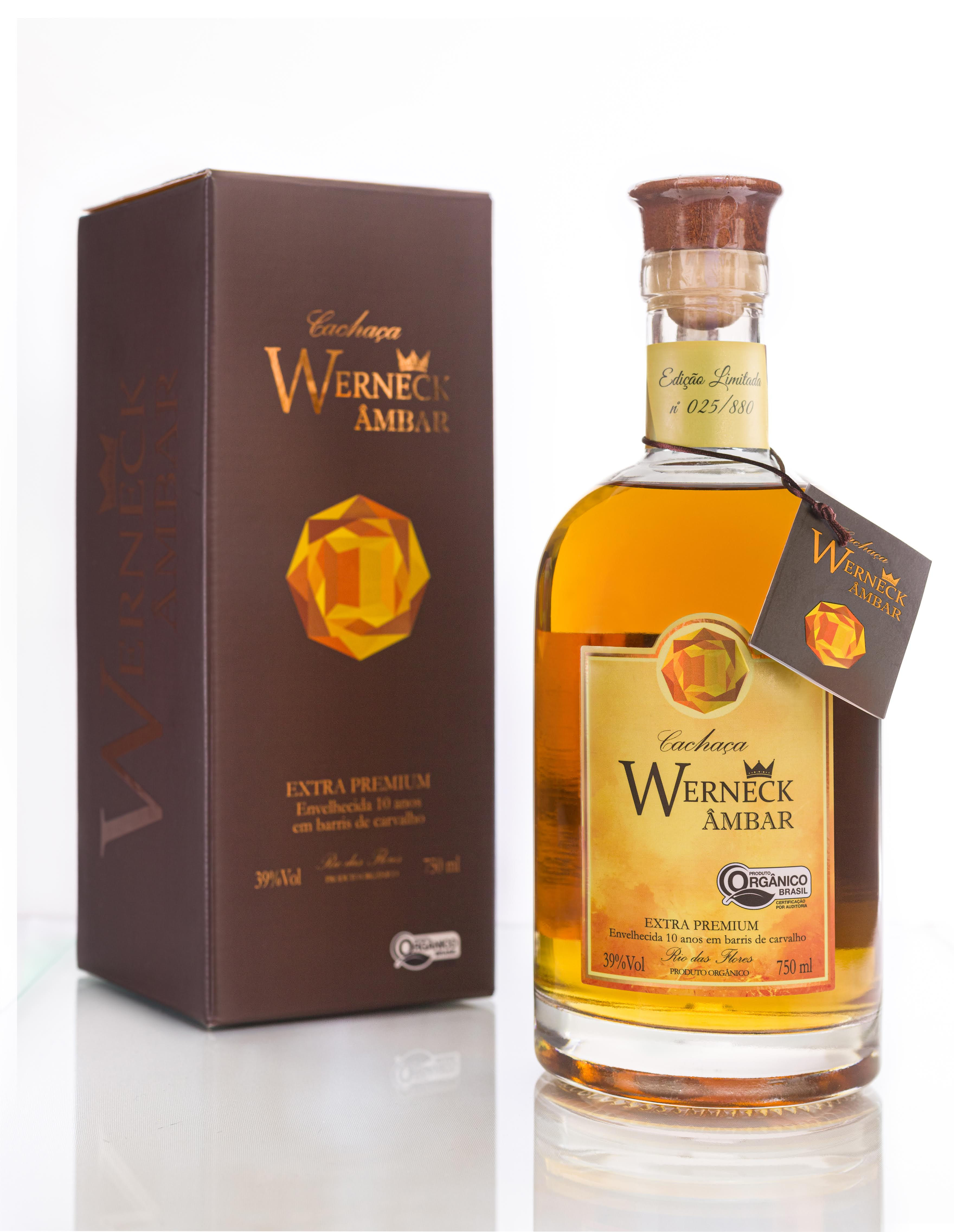 Garrafa Werneck Âmbar Extra Premium 750ml + Caixa com fino acabamento