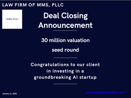 Deal Closing Announcement