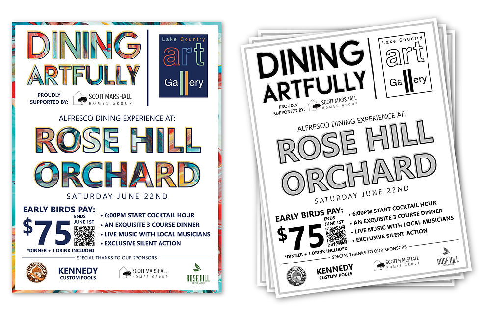 Dining Artfully Poster