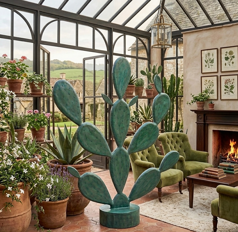 Thumbnail: Desert Cactus Sculpture – Handmade Statement Décor