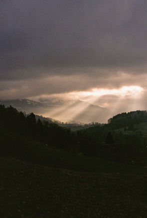 sunlight breaking epicly through the clouds