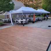 Dance floor at a wedding