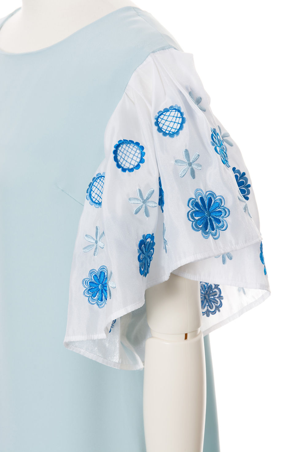 Thumbnail: Freehand dot stitch one piece blue