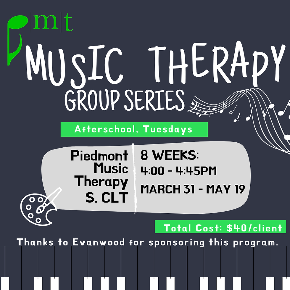 Open Enrollment: Music Therapy Group for Elementary School Children
