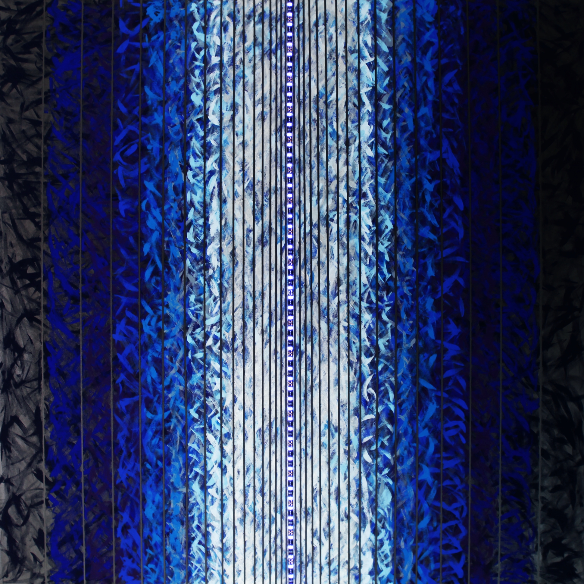 "Sipario sfumato blu"