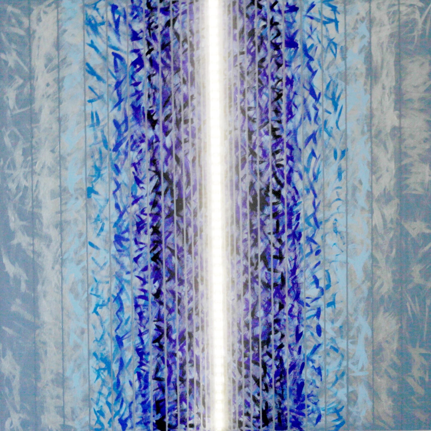 "Sipario sfumato azzurro"