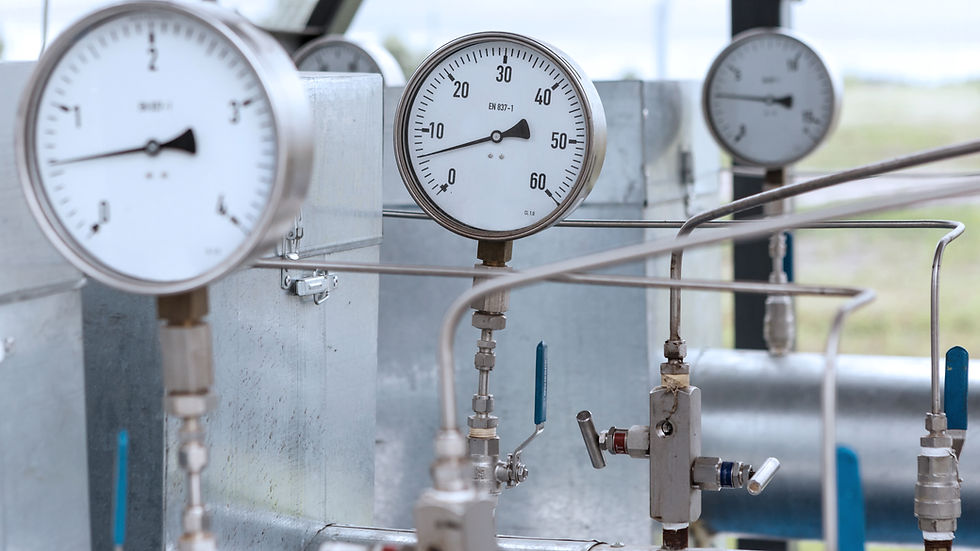 Plant utility infrastructure showing pressure-controlled systems that contribute significantly to electricity, steam, and compressed air demand