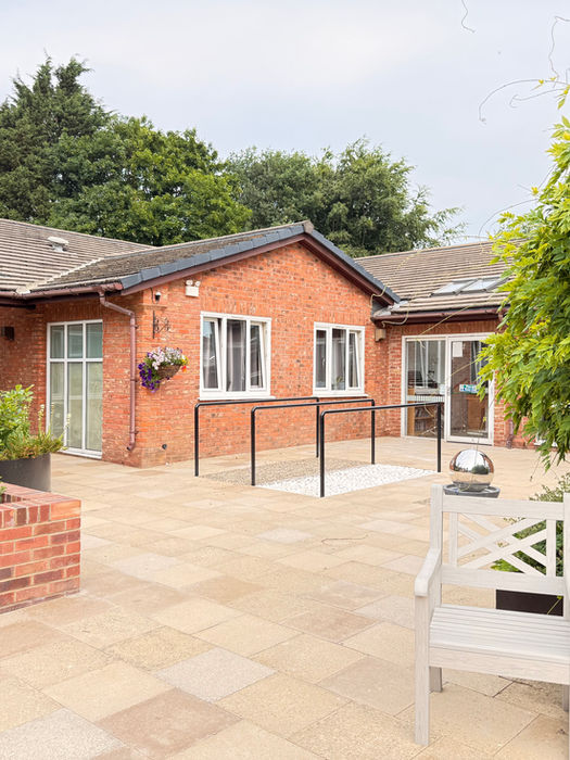 Patio refurbishment at Woodlands Neurological Rehabilitation Centre, York - Active Care Group