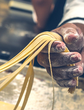 making pasta