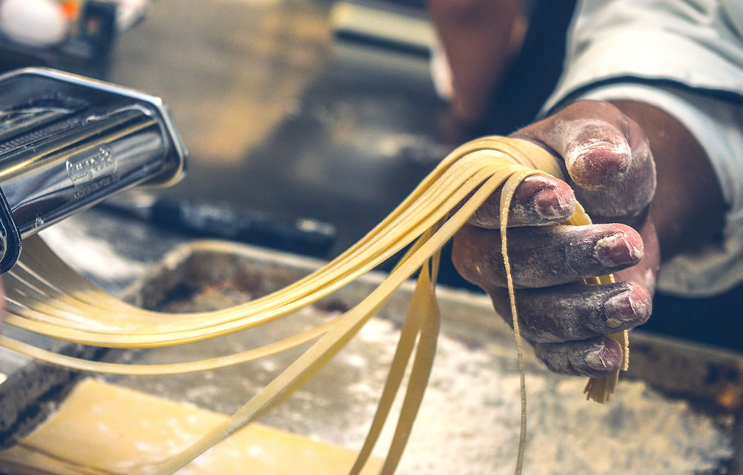 making pasta