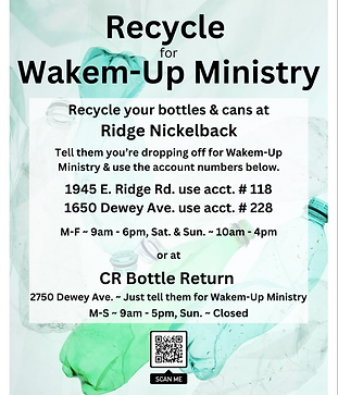 Recycle Wakem-Up Ministry Flyer