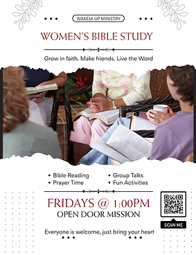 Wakem-Up Ministry Women's Bible Study 2026 Flyer
